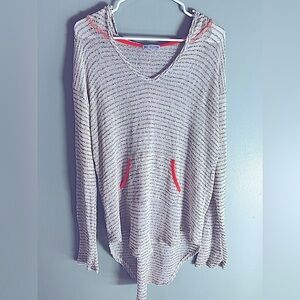 Indie collection crocheted oversized pullover tunic size medium